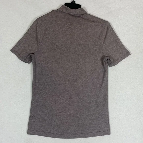 Lululemon Evolution Short-Sleeve Polo Shirt Men's Small Gray Stretch Performance - Picture 4 of 8